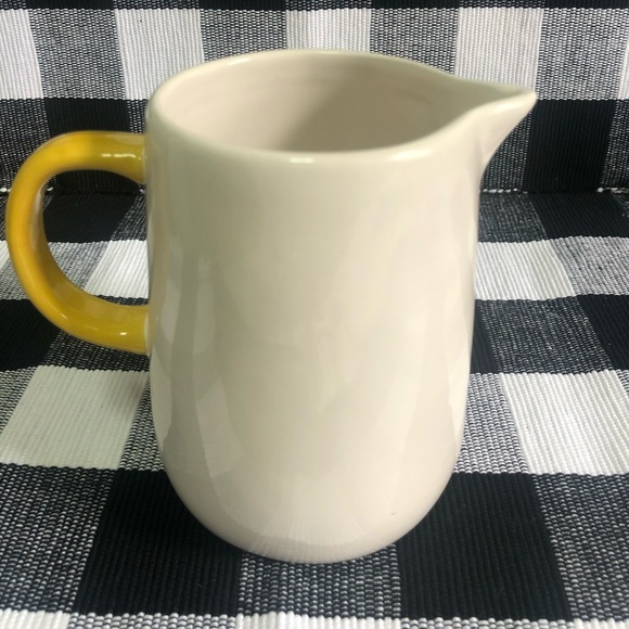 Rae Dunn “JUICE” Small Pitcher with Yellow Handle (HTF) - Picture 5 of 6